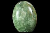 Polished Green Chrysoprase Freeform - Madagascar #99370-1